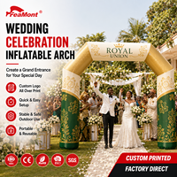 Arche gonflable portable FEAMONT pour réception de mariage, facile à ranger et à installer rapidement, design léger et pliable