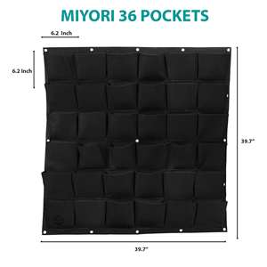 Macetero <span class=keywords><strong>Vertical</strong></span> para colgar en la pared, de fieltro, para jardín, plantas - Product Image 2