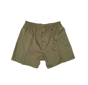 HBFS05 Boxers pour hommes Vert olive 100% coton Sous-vêtements Pantalons courts - Product Image 1