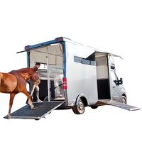 Promotion : Remorque légère en aluminium pour 2 chevaux, à chargement oblique, avec rampe, pour le marché australien