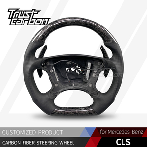 Volante Deportivo de Fibra de Carbono Forjado Personalizado para Mercedes-Benz Clase C/E/S 1993-2004 E220 E230 C200 VITO <span class=keywords><strong>CL</strong></span> W206 S350 S300 - Product Image 2