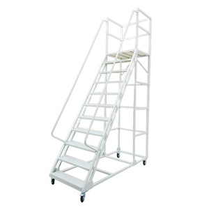 Kho thép an toàn di động cán làm việc nền tảng thang với tay vịn - Product Image 1