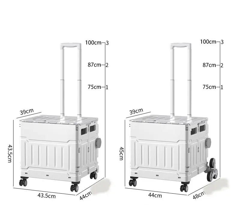 2023 Offre Spéciale chariot pliant avec roues pliable chariot de camping plate-forme pliante