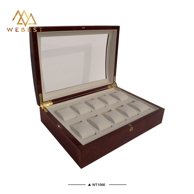 Webest Watch Luxurious Packaging Box Watch Organiser Box Watch Storage Box Wooden
