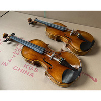 Master Antique Perfesional Old Antique Signature 4/4 Violin Kit