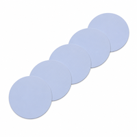 Mini 25mm Runde NFC RFID Klebeetiketten-Karte PVC ISO 14443A Chip 213 13,56MHz Geschäfts-/Mitgliedschafts-Wasserdichte Karte für Hotelzugang