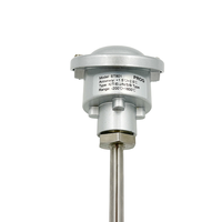 Boîtier de jonction large gamme ST801-1 avec thermocouple, câble PTFE et sonde en acier inoxydable pour le contrôle de température industriel chimique et de fusion