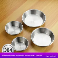 Yolecen en stock petit plat de cornichon en acier inoxydable 304 bol/tasse de Sauce à tremper en métal doré pour plat d'assaisonnement