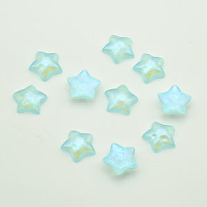 Cuentas coloridas de estrellas deslumbrantes de 2,2 cm, para pendientes artesanales, estrellas ostentosas de resina, joyería hecha a mano, adorno decorativo para teléfono - Product Image 5