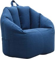 Housse de pouf en forme de citrouille pour usage intérieur, housse de fauteuil paresseux avec poignée supérieure pour adultes et enfants