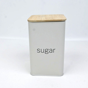 Ready Stock Metal Canister With Bamboo Lid Food Grade Airtight <b>Tin</b> <b>Storage</b> Jar For Tea Coffee Sugar Kitchen Food Container - Product Image 3