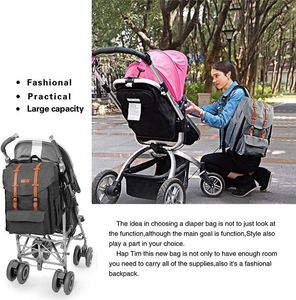 Sac à dos à langer grande capacité pour bébé, design double compartiment, tendance et stylé, idéal pour les voyages d'enfants/bébés - Vente chaude usine BSCI - Product Image 6