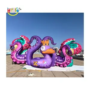 Mooi Gigantisch Opblaasbaar Octopuspodium Voor Feestdecoratie Voor Evenementen