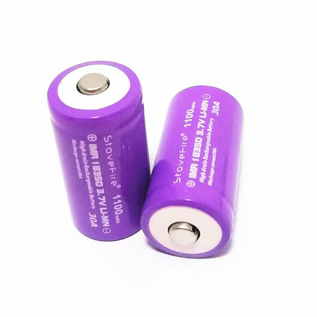 Rechargeable 18350 Lithium Battery 3.7V 1100mAh for Digital Camera Juicer Cup and Massage Gun