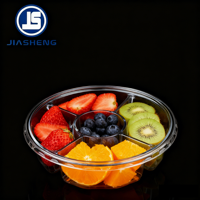 4 Compartiment Food Grade Huisdier Wegwerp Transparante Plastic Fruit Salade Container