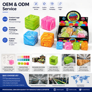Jouet en gros Cube Fluide à Remontée Lente Anti-Stress à Presser, Jouet Sensoriel Fidget Cube d'Eau, Fournisseur OEM ODM - Product Image 6