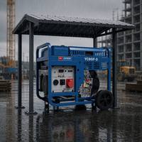 Générateur diesel à châssis ouvert de marque Yuchai 8 kW YC8GF-3 230 V 400 V monophasé/triphasé pour l'exportation