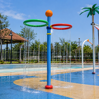 Équipement de jeu aquatique avec jets d'eau pour aire de jeux extérieure pour enfants, construction de parcs d'attractions aquatiques commerciaux
