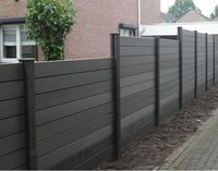 Precio de fábrica Europa Almacén Fácil de instalar Panel de valla de jardín WPC para exteriores Ensamblar tableros de valla compuestos WPC