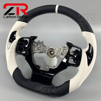 Accessoires de voiture pour Lexus IS250 IS300 IS350 RC F NX LC500 RX GS, volant sport personnalisé en fibre de carbone et cuir véritable