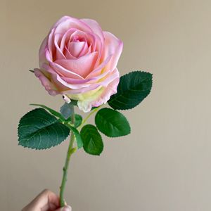 Gradient Màu Hồng 45Cm Vĩnh Cửu Nhân Tạo Rosebuds Bất Cảm Ứng Duy Nhất Bulgaria Tăng Cho Hoa Sắp Xếp Trong Nhà Trang Trí Nội Thất - Product Image 5