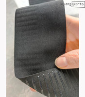 Bande antidérapante en polyester de 7 cm pour vêtements de cyclisme, bande élastique antidérapante blanche et noire, rouleau de 50 yards