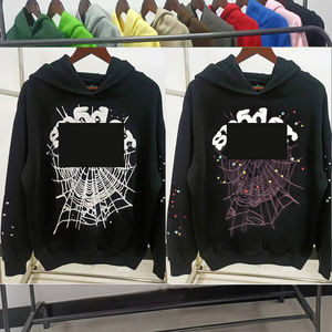 เสื้อฮู้ดผู้ชายผ้าฟลีซคอตตอน 100% สำหรับฤดูหนาว น้ำหนักผ้า 400 กรัม พิมพ์ลายตัวอักษรดิจิทัล ทรงหลวม ไม่หดตัว - Product Image 2