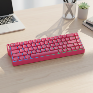 Clavier mécanique de jeu <span class=keywords><strong>K68</strong></span> Keywin <span class=keywords><strong>RGB</strong></span> 61 touches, structure Gasket Trimode, rechargeable 4000 mAh, échangeable à chaud, sans fil 2,4 GHz - Product Image 1