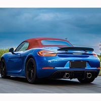 Convient pour 2012-2016 Porsche 718 981 Upgraded GT4 Style High Quality PP Carbon Fiber Body Kit