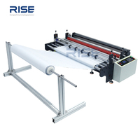 Máquina Cortadora de Rollos de Papel A4 RS-1200G de 1200 mm, Máquina Cortadora de Papel con Cuchilla Circular Computarizada, Automática