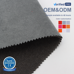 Tissu en daim de haute qualité laminé avec de la mousse de polyuréthane, applicable aux sièges de <span class=keywords><strong>voiture</strong></span>, aux revêtements de toit de <span class=keywords><strong>voiture</strong></span>, aux sacs et aux valises - Product Image 1