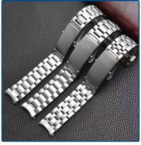 Correas de Reloj de Acero Inoxidable de Alta Calidad, Eslabones Curvos de Repuesto para Relojes <span class=keywords><strong>Omega</strong></span> <span class=keywords><strong>Seamaster</strong></span> Serie 300, 20 y 22 mm - Product Image 1