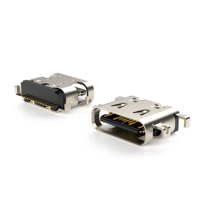USB4520-03-1-A Receptacle USB Tipe C untuk USB 2.0, Tipe SMT, Pemasangan di Tengah, Offset 2.1mm