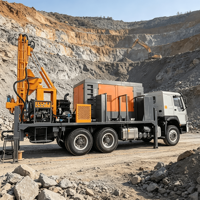Nouvelle plateforme de forage RC montée sur camion, personnalisée, pour puits profonds, machine de forage hydraulique