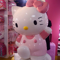 Figuras de Jardín de Personajes de Dibujos Animados de Hello Kitty, Estatua Grande para Jardín, Personalización de Fábrica