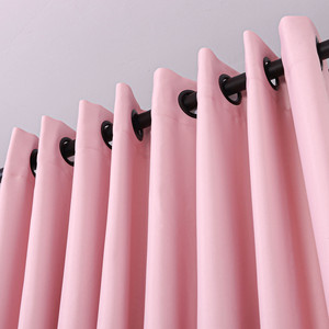 Tout nouveau produit rentable 100% polyester revêtement rose couleur porte coulissante <span class=keywords><strong>panneau</strong></span> rideaux pour le confort de la maison - Product Image 1