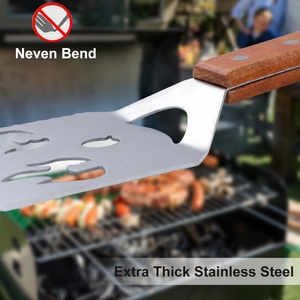 Accesorios para Barbacoa, Tenedor para Carne de Acero Inoxidable con Mango Largo, Pinzas para Parrilla, Utensilios para Barbacoa, Juego de Espátulas - Product Image 3