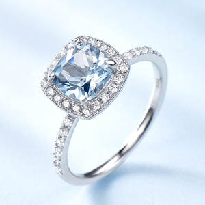 18K oro bianco placcato 925 Cut Halo CZ zircone anello di fidanzamento per donna uomo solitario CZ Moissanite diamante promessa anello - Product Image 2