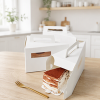 Boîte d'emballage portable pour desserts de l'heure du thé, gâteaux triangulaires en mousse, tranches de gâteau West Point, sandwichs