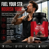 Poudre de protéines de lactosérum OEM/ODM en vrac, saveur chocolat milkshake, supplément nutritionnel sportif pour la croissance musculaire, vente en gros