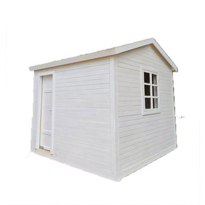 Caseta de Jardín de Madera Blanca, Estilo Clásico Rectangular, Madera Tratada a Presión, para Uso en Exteriores - Product Image 1