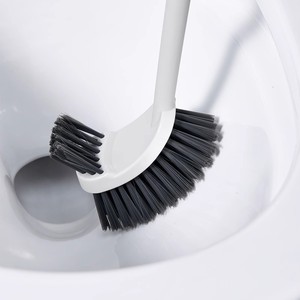 Double Sided Toilet Brush Wall <b>Mounted</b> Plastic Cleaning Tool For Bathroom Use With No Dead Angles - Product Image 3