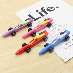 Stylo à bille de style voiture de course F1 pour enfants, apprentissage, plastique, encre noire/bleue, 14 cm - Product Image 3