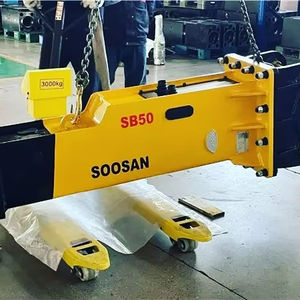 สำหรับเครื่องยนต์/มอเตอร์ไฮดรอลิกเบรกเกอร์แบบเงียบ รุ่น SB50 สำหรับรถขุด 11-16 ตัน รถแบคโฮ รถตักล้อยาง รถตักล้อยางขนาดเล็ก พร้อมหัวเจาะขนาด 100 มม. - Product Image 1