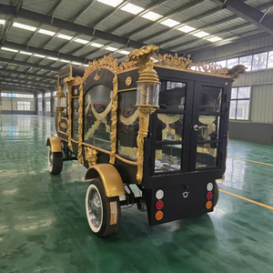 รถศพไฟฟ้าสีดำทองขายดีจากโรงงาน ผู้จำหน่ายรถศพพร้อมโลงศพสำหรับขาย - Product Image 1