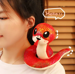 Greenmart Trung Quốc rắn năm sở thú đồ chơi sang trọng rắn Vai búp bê từ tính greenmart Quà Tặng trẻ em greenmart đứng Vai - Product Image 2
