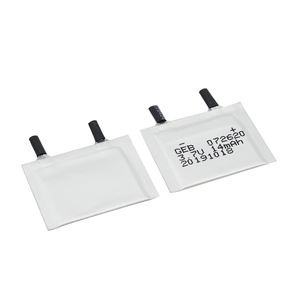 GEB 울트라 얇은 리튬 폴리머 배터리 3.7v 14mah 0.7mm 종이 얇은 <span class=keywords><strong>Lipo</strong></span> 배터리 스마트 카드 - Product Image 2
