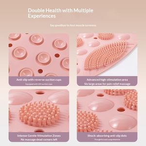 Tapis de massage des pieds en PVC souple pour le drainage des méridiens de la médecine chinoise, avec plaques de pression des doigts pour un super massage des pieds et un effet de massage par le toucher - Product Image 5