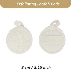 Zenidoo Éponge exfoliante naturelle biodégradable pour le visage, en forme de boule, pour un nettoyage en profondeur, 8 cm - Product Image 2
