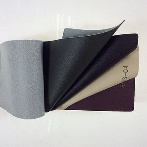 Cuir Chamis noir résistant aux déchirures et à l'abrasion, rouleaux de cuir PVC, simili cuir PVC - Product Image 4